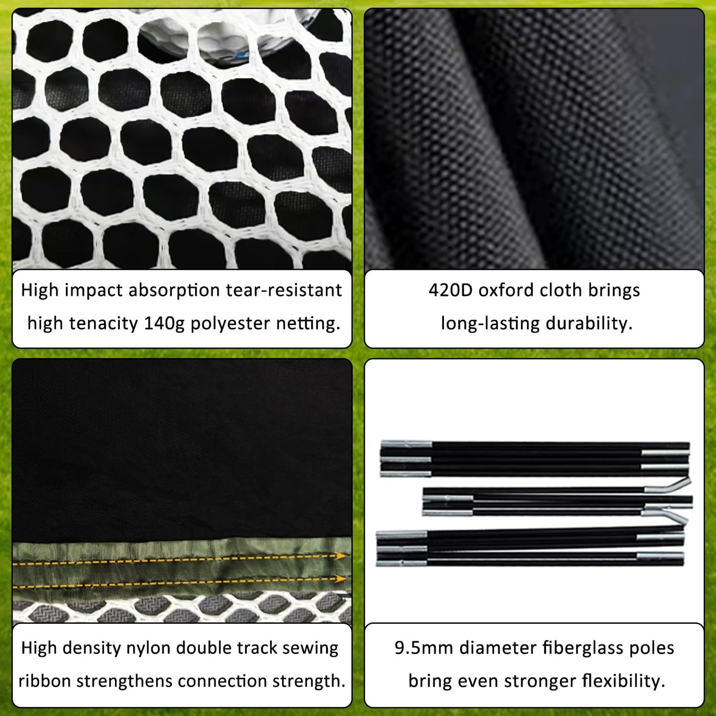 Golf Net for Backyard Practice: 12X7Ft Hitting Net with Mat & Target – Training for Driving Chipping Swing Golf Gift for Dad Husband Men