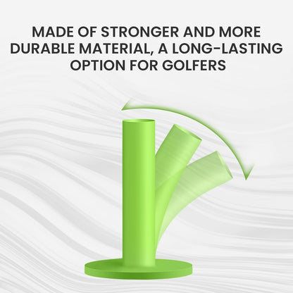 Golf Rubber Tees Value 6 Pack with 6 Plastic Tees 3 1/4 Inch, Driving Range Tee Easy to Find Stable Durable for Golf Mats Turf Practice, Mixed Size 1.5" 2.25" 2.75" 3" 3.13"