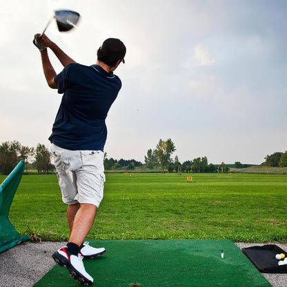 Golf Rubber Tees Value 6 Pack with 6 Plastic Tees 3 1/4 Inch, Driving Range Tee Easy to Find Stable Durable for Golf Mats Turf Practice, Mixed Size 1.5" 2.25" 2.75" 3" 3.13"