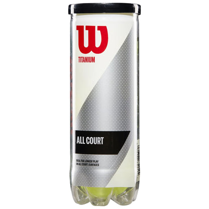 Titanium All Court Tennis Balls, 3 Ball Can
