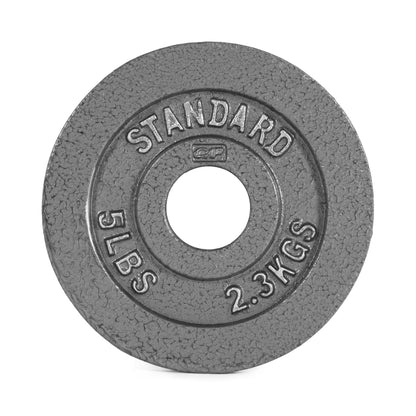 Barbell Gray Olympic Cast Iron Weight Plate, 245Lb Set
