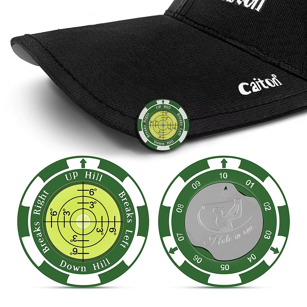Golf Marker with Magnetic Hat Clip - High Precision Green Reading Aid - Perfect for All Golfers - Improve Putting Skills